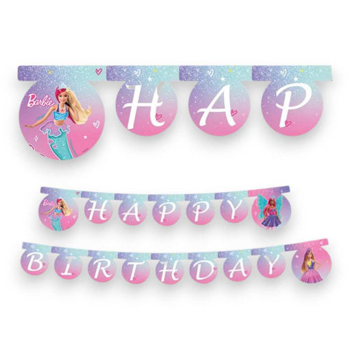 Picture of BARBIE HAPPY BIRTHDAY BANNER 200CM